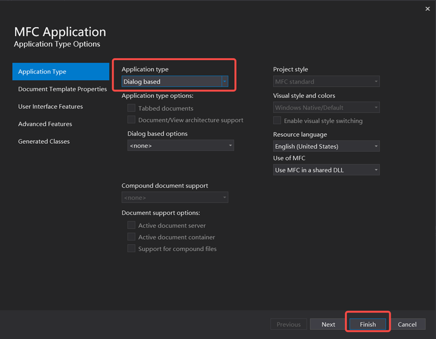 Cross-Terminal Application Integration WLAN/LAN Mode Windows Create a New Project